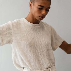 EUC Caron Callahan Cream Maeve Top Size Small